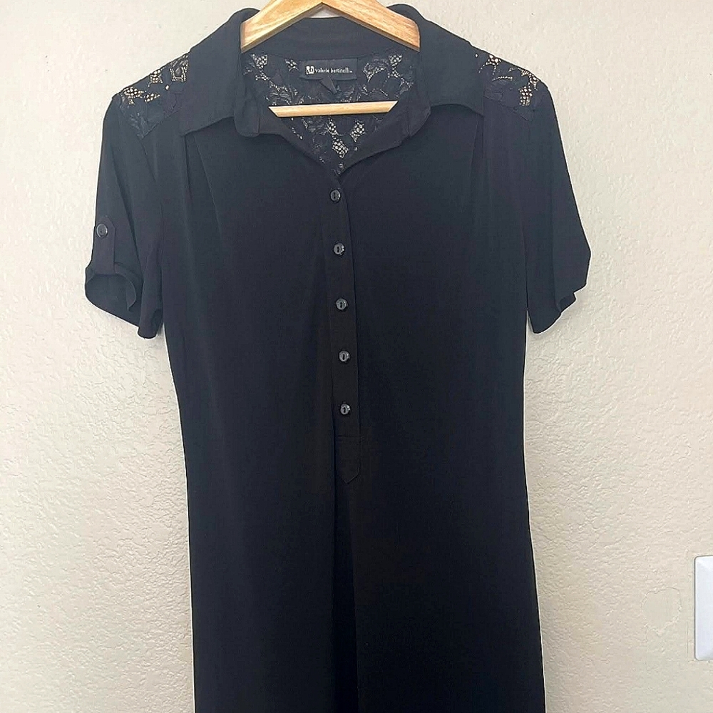 Black Dress with lace on the upper back